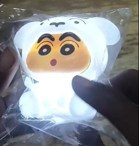 Crayon Shin-chan Shiro LED Night Light – Cute Anime Bedside Lamp