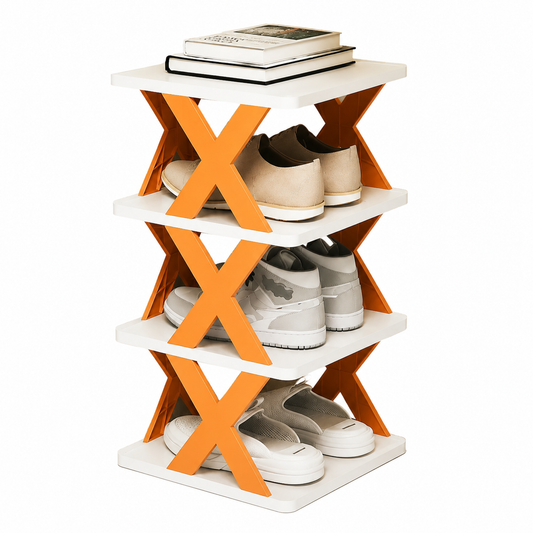👟 SpaceSave 4-Tier Foldable Shoe Rack Organizer