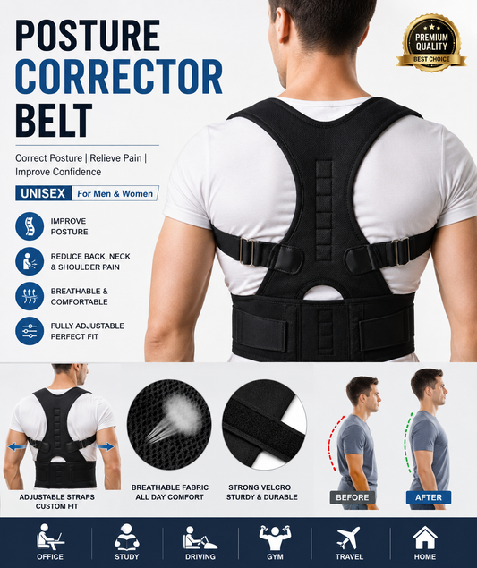 StraightFit Posture Corrector Belt for Men & Women